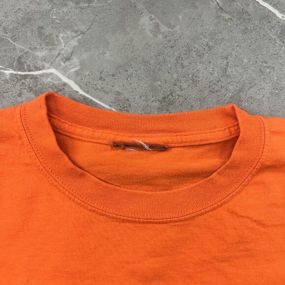 Vintage Jeep Graphic Tee Mens 2XL XXL y2k Short Sleeve Orange Shirt Off Road - Picture 4 of 8